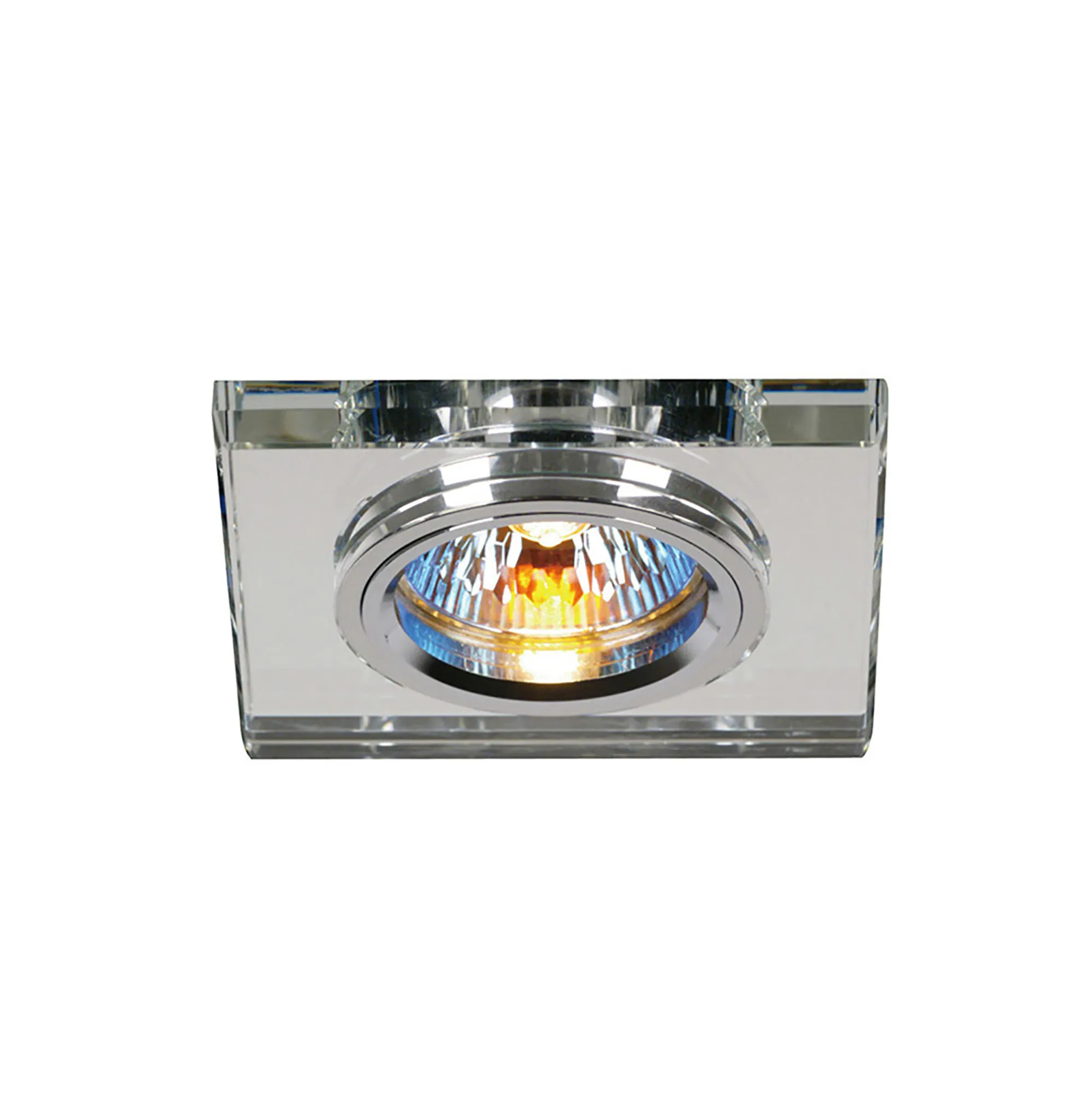 IL30817CH  Crystal Downlight Shallow Square Rim Only Clear